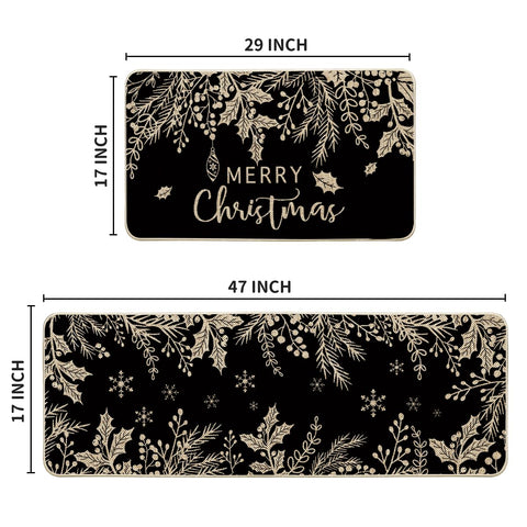Artoid Mode winter decor kitchen mats pattern enhances entryway style.