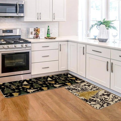 Artoid Mode winter decor mat suitable for kitchens, entryways, and offices.