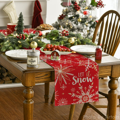 Artoid Mode winter holiday table decor adds seasonal charm to any setting.