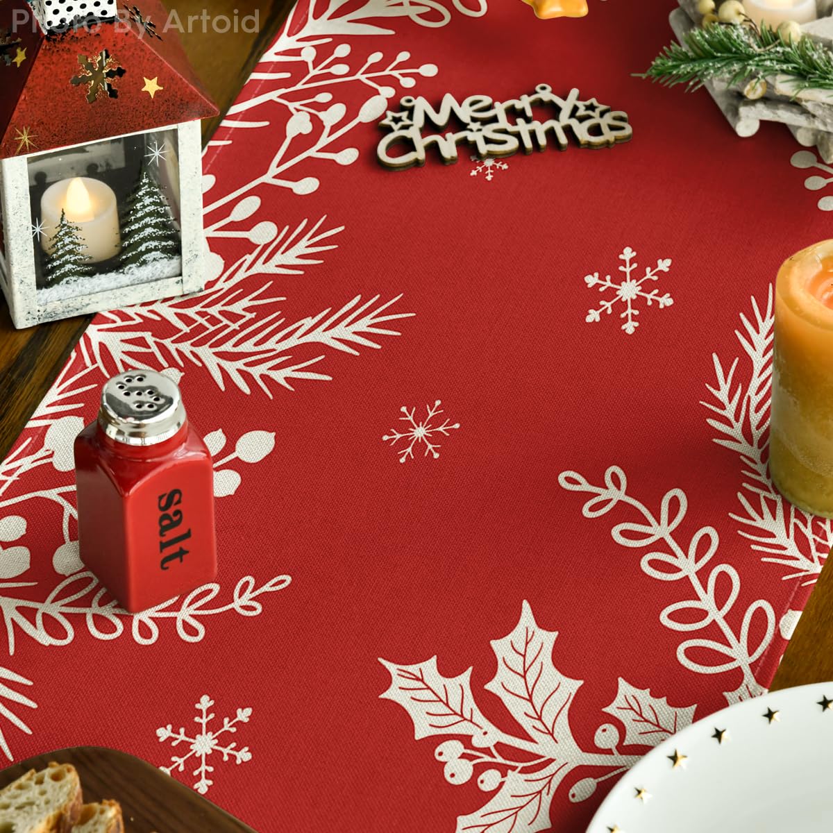 Artoid Mode Winter kitchen dining runner creates cozy family meals.