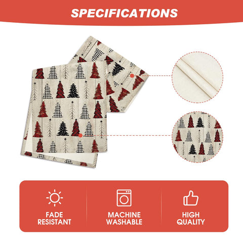 Holiday decor scene featuring Artoid Mode table runner on a festive table