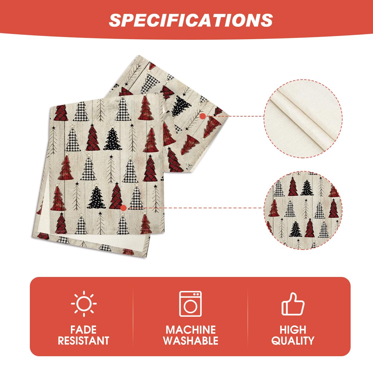 Artoid Mode table runner washable and colorfast after washing