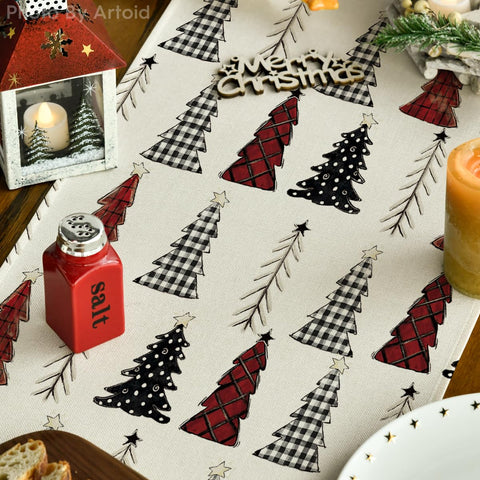 Artoid Mode Xmas Tree Runner pattern detail colorful pattern close-up