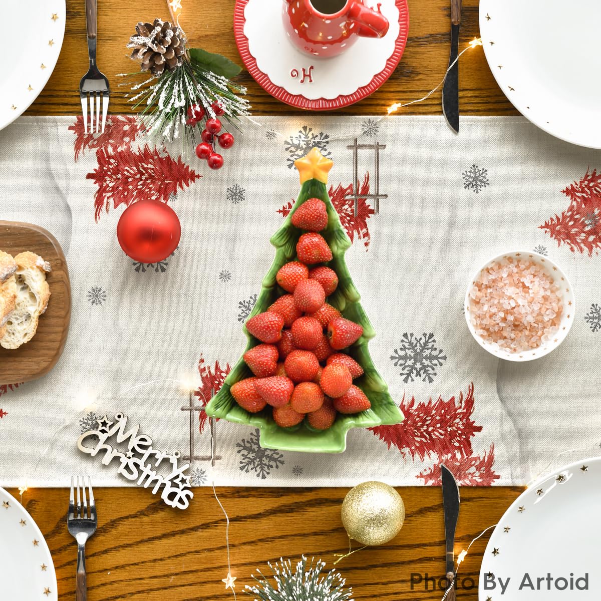 Artoid Mode Xmas Trees Let It Snow machine wash friendly care