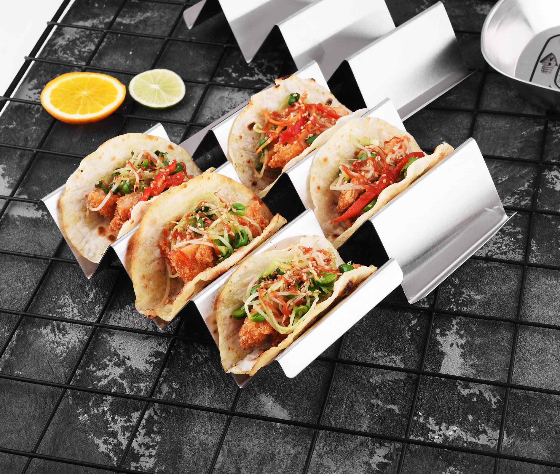 ARTTHOME grill-safe design lets you finish tacos on the grill.