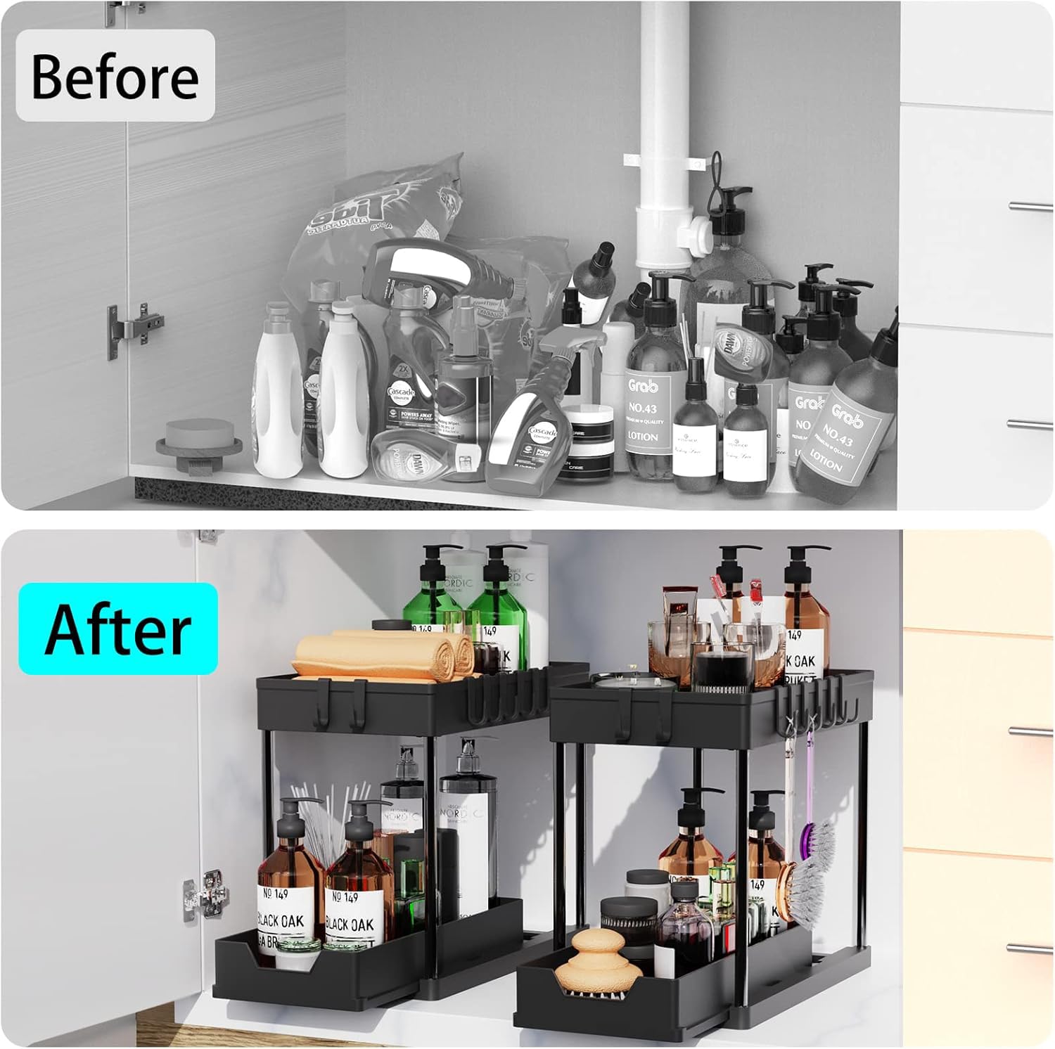 artzon compact dimensions fit most cabinets and tall bottles up to 12.79 inches.