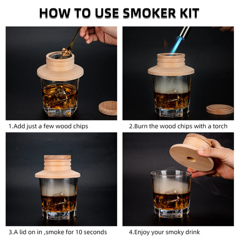 ArwySciI kit fits various glass sizes for whiskey, bourbon, and cocktails.