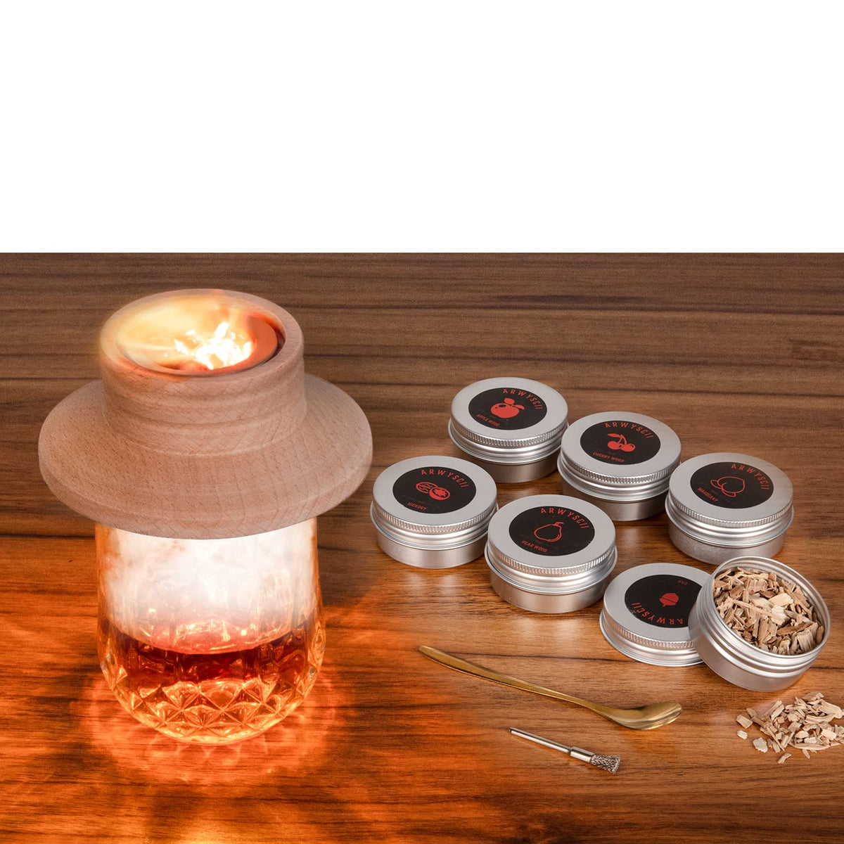 ArwySciI premium cocktail smoker kit overview for enhanced bartending rituals.