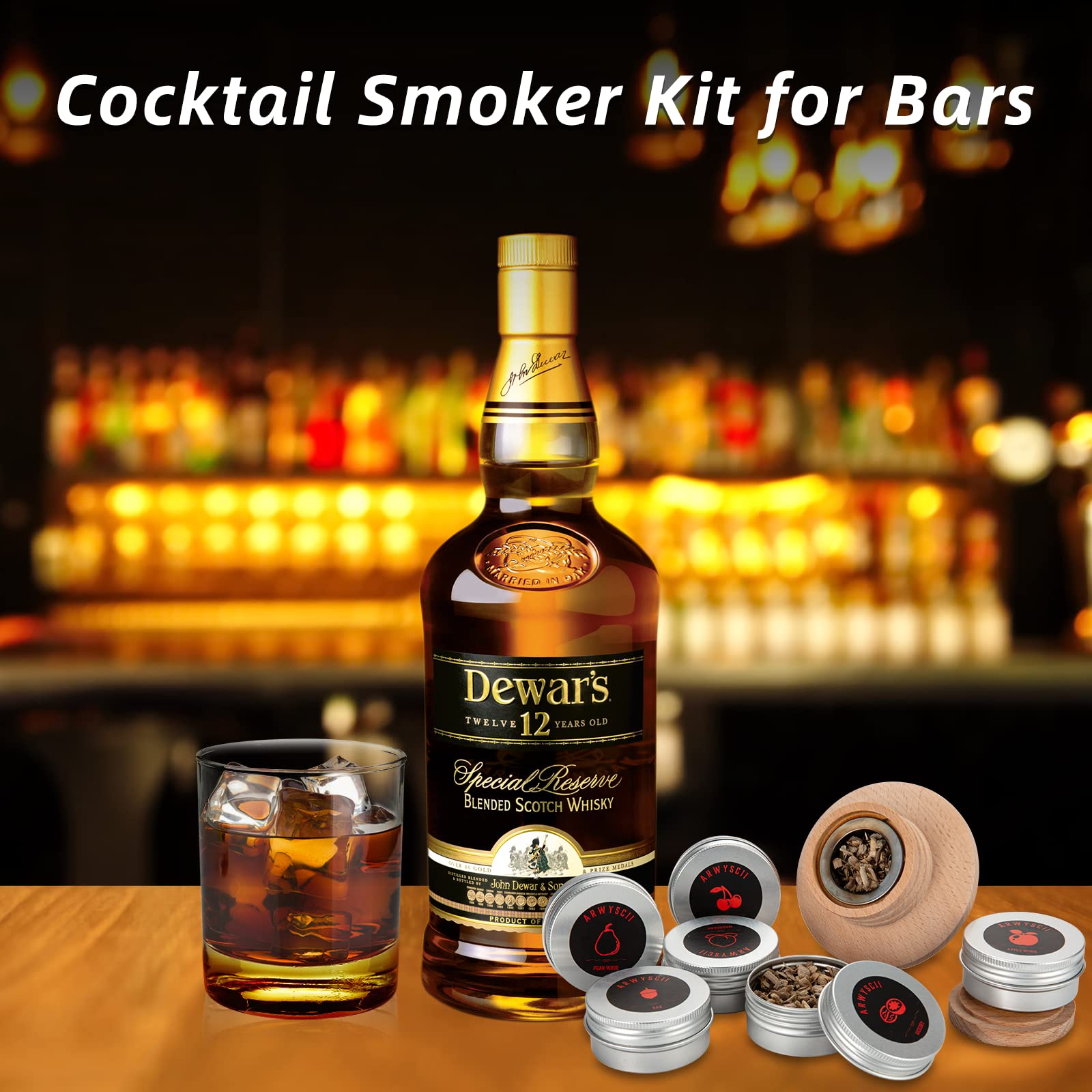 ArwySciI six wood flavor chips set adds depth to drinks.