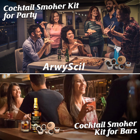 ArwySciI smoky cocktail demo with glass and subtle fog