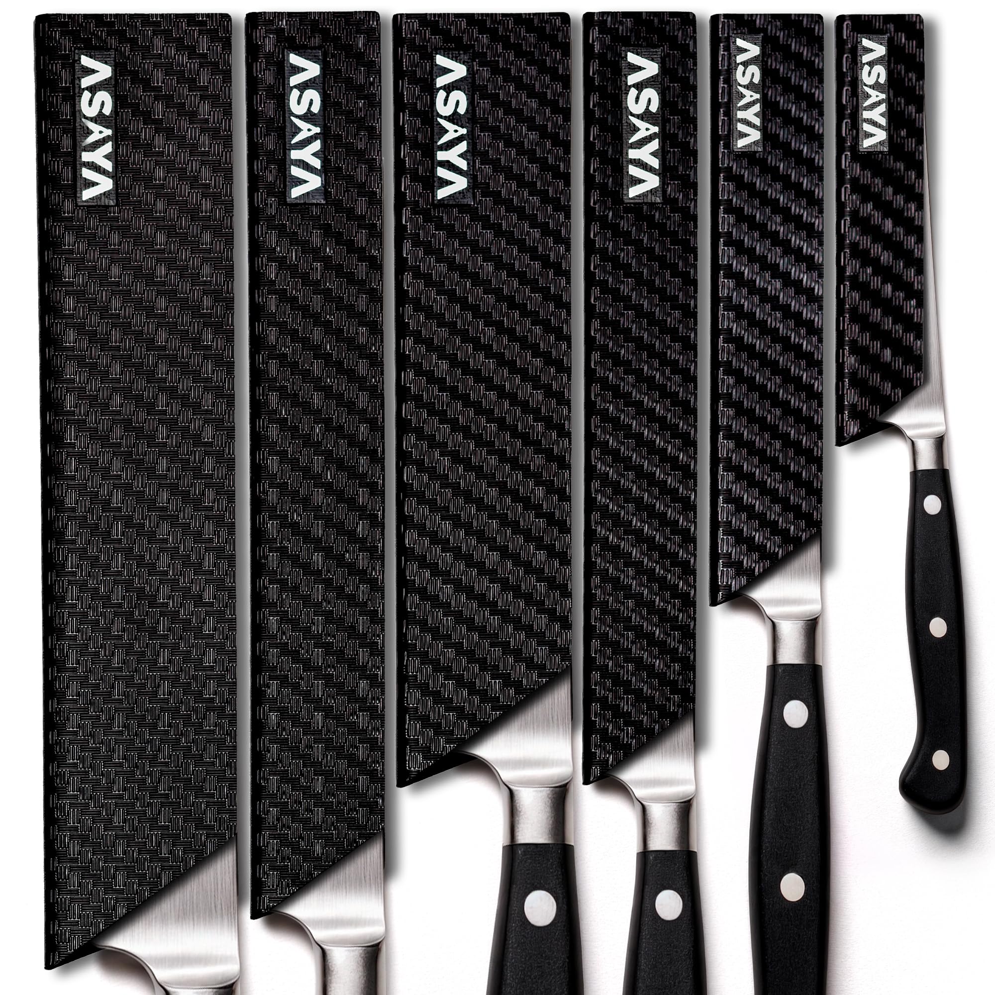 Asaya Professional edge guards for pairing knives protect blades during storage and transport