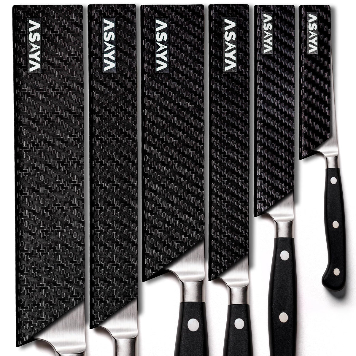 Asaya Professional edge guards for pairing knives protect blades during storage and transport