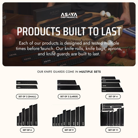 Asaya edge guards with textured grip reduce slips during insertion.