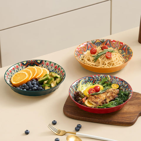 ASBEFORE 8-inch bowls are dishwasher safe for easy cleaning