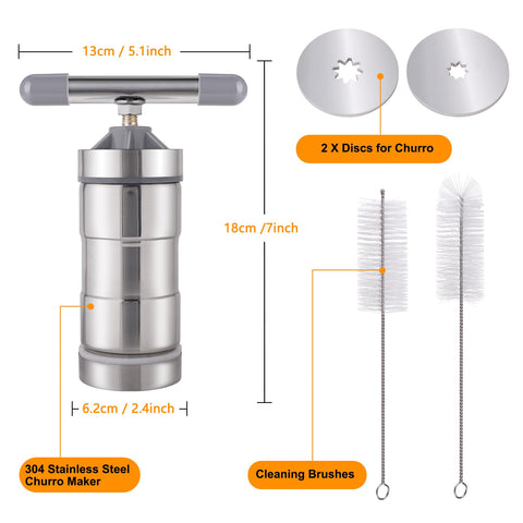 Aschef churro maker dough loading shows easy setup for quick treats