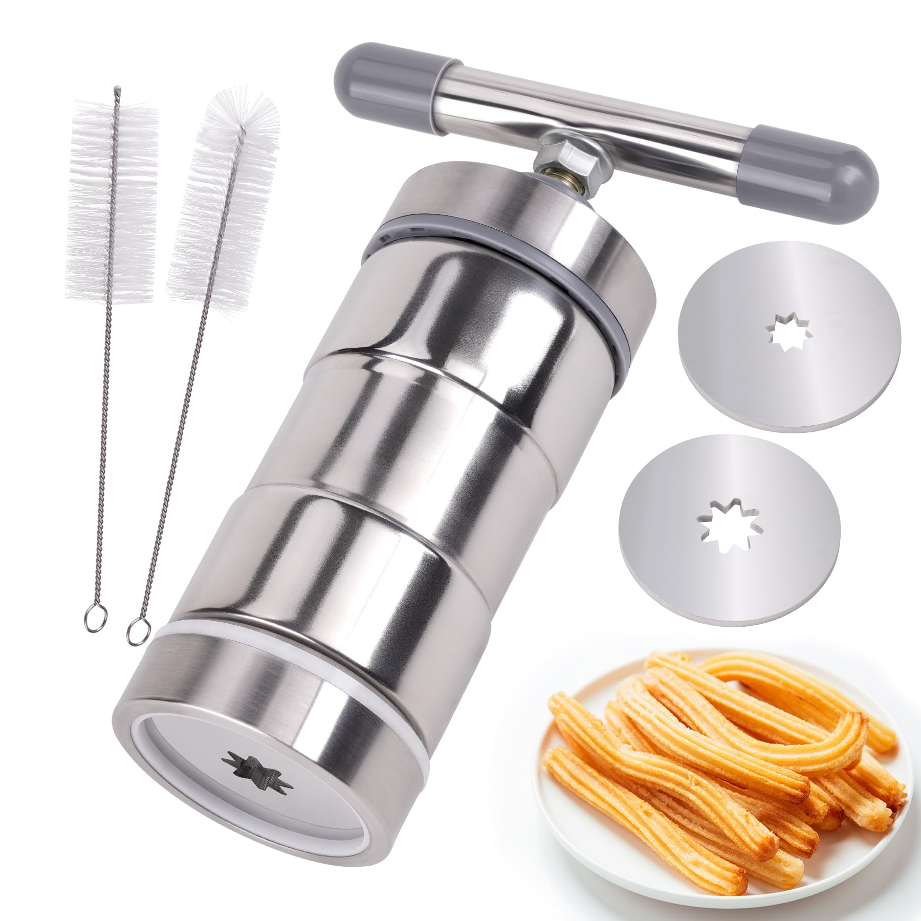 Aschef churro maker stainless steel assembly demonstrates a durable design for home use