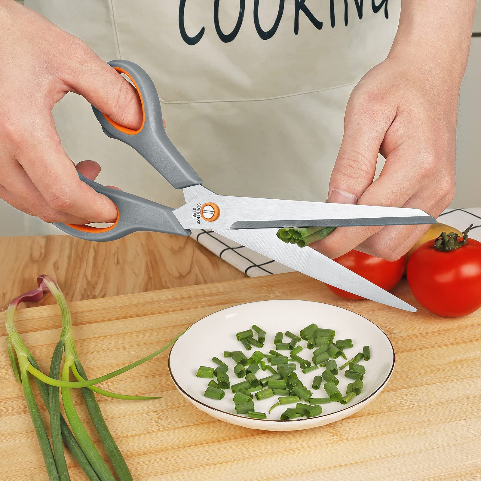 Asdirne 6-inch cooking scissors for easy trimming and controlled slicing
