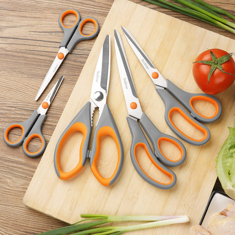 Asdirne knife-grade steel scissors resist rust while staying sharp