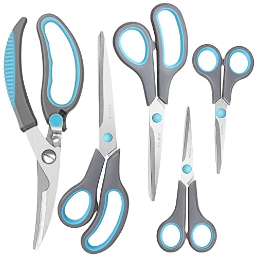 Asdirne premium kitchen scissors poultry bone cutting close-up demonstrating heavy-duty performance.