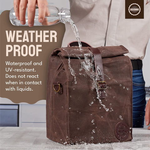 ASEBBO double-layered handle with genuine leather for comfortable grip.