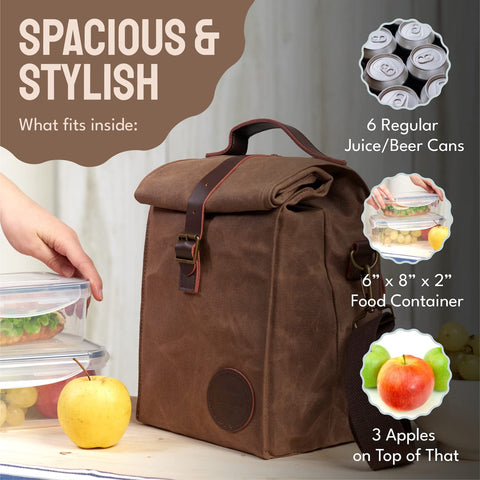 ASEBBO leakproof insulated bag keeps meals secure and mess-free.