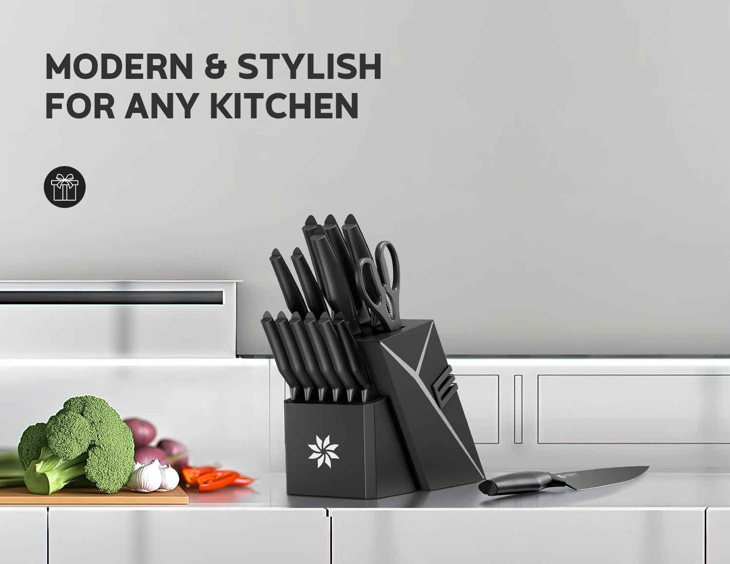 ASETY 7-inch santoku knife demonstrating versatility in prep