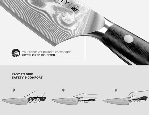 ASETY full-tang knife with G10 handle offers balanced control and fatigue-free use