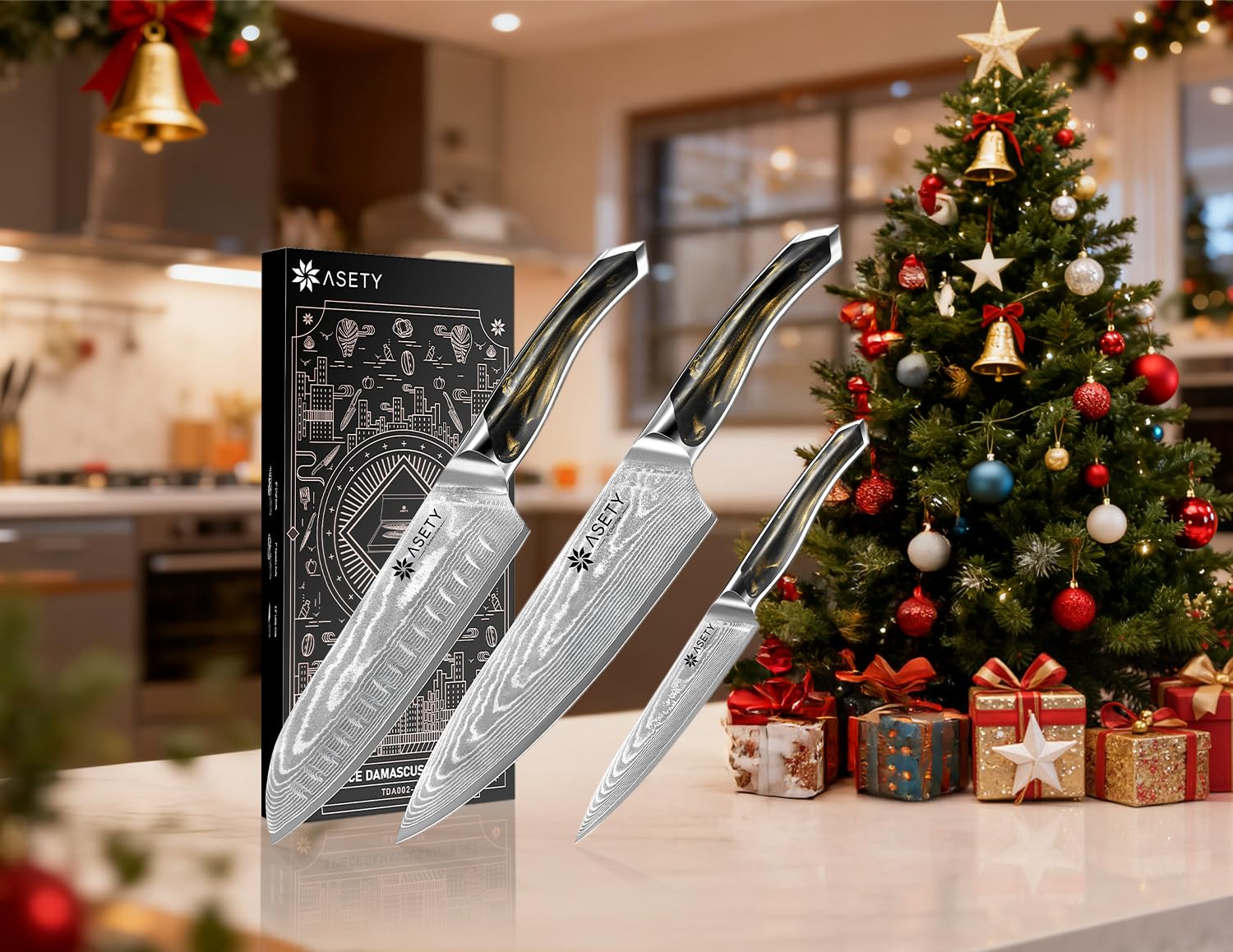 67-layer Damascus pattern blade with eye-catching finish and edge retention.