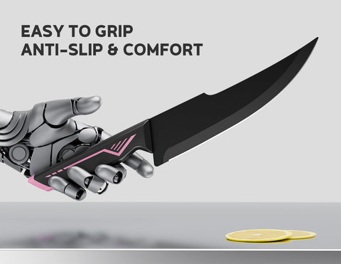 ASETY 4.5-inch steak knives set for serving and portion control.