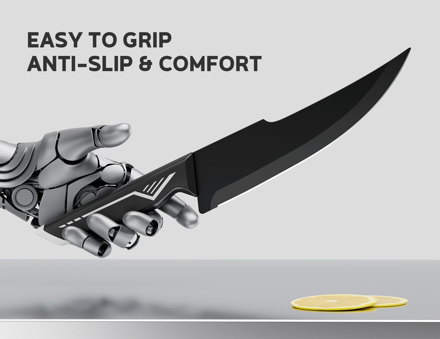 ASETY 5-inch utility knife for everyday prep tasks.