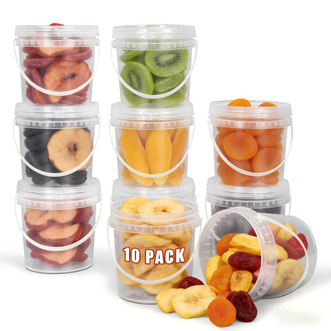ASEVAT airtight bucket with lid 16oz for leak-proof food storage.
