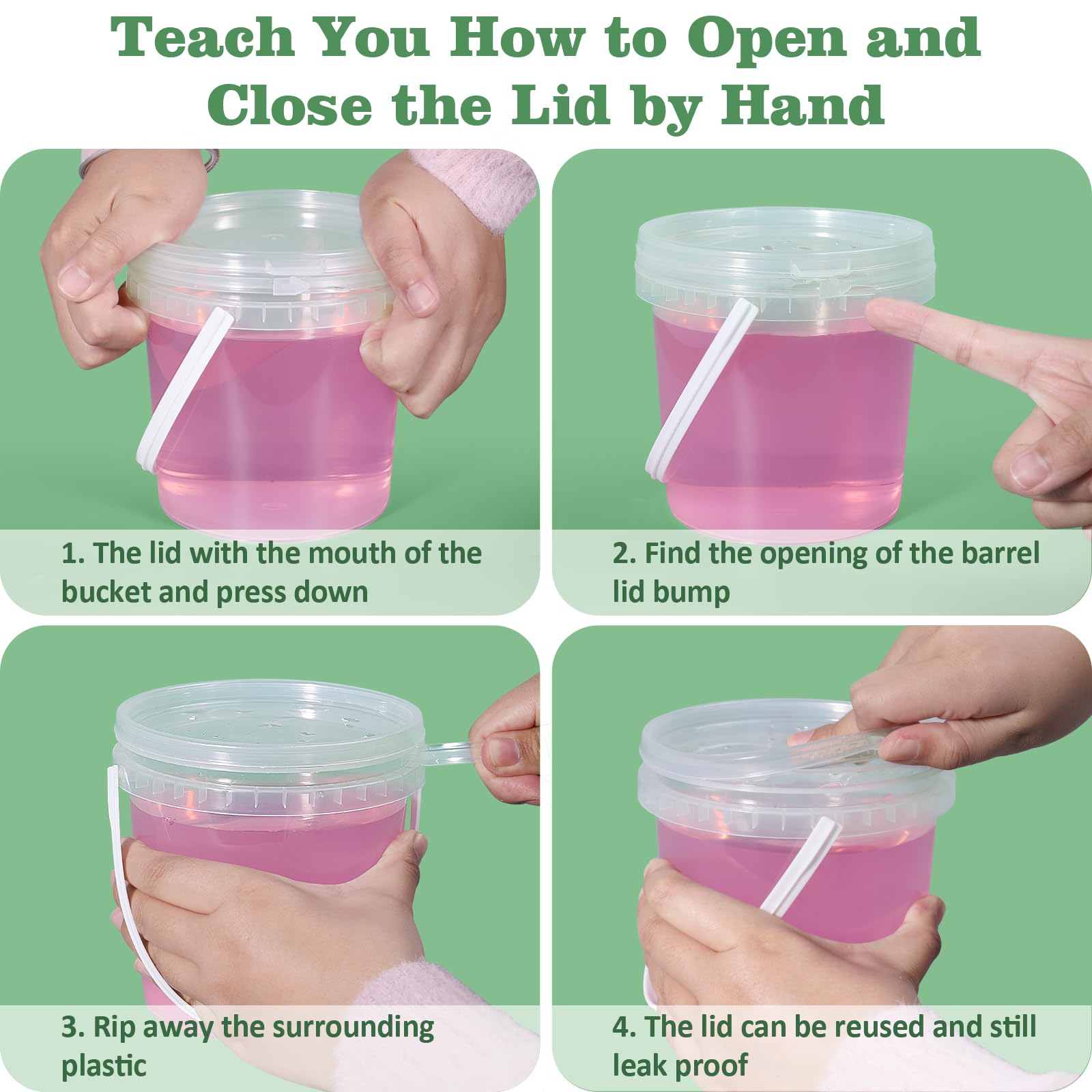 ASEVAT food-grade plastic container keeps sauces fresh and organized.