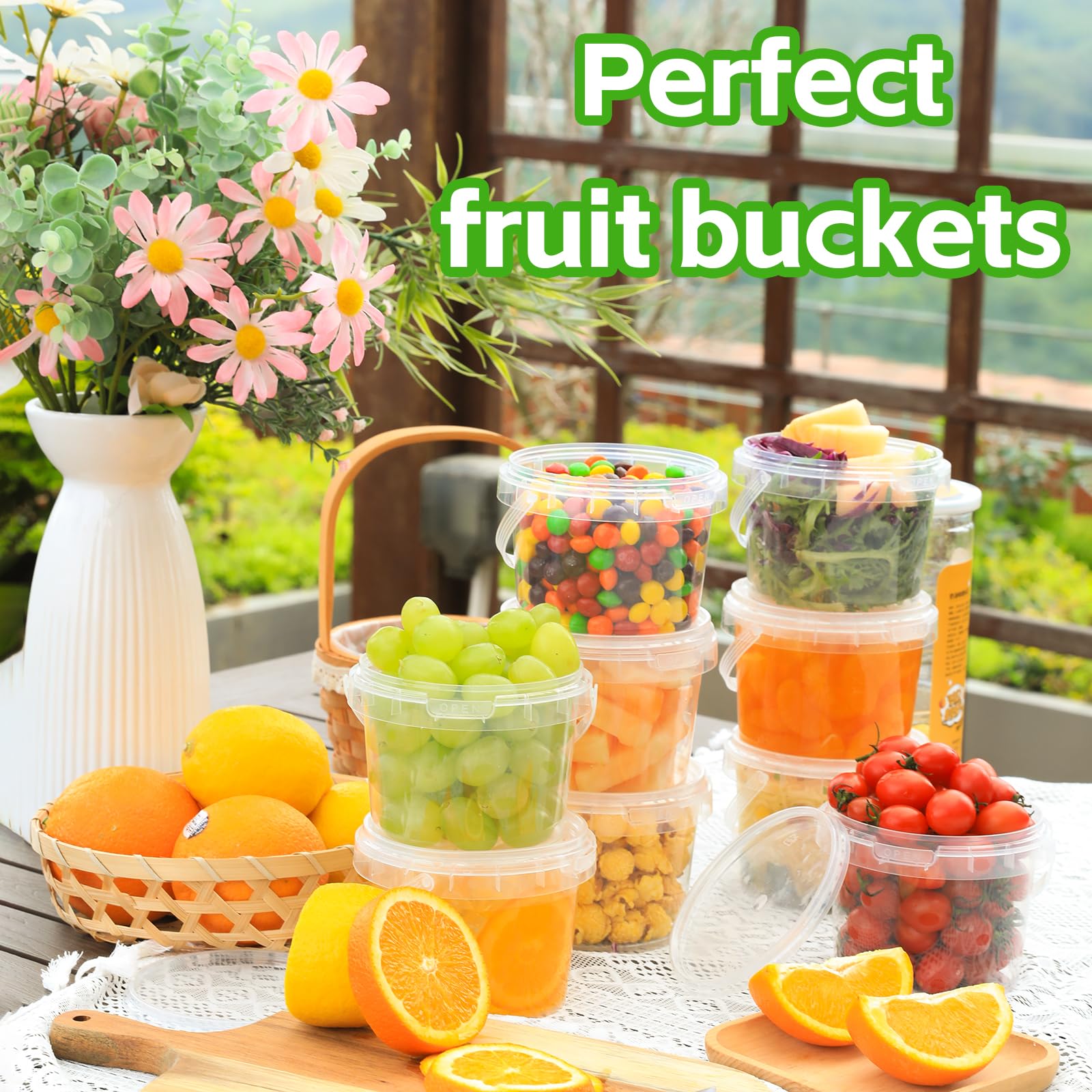 ASEVAT stackable flat-bottom design simplifies freezer and fridge organization.