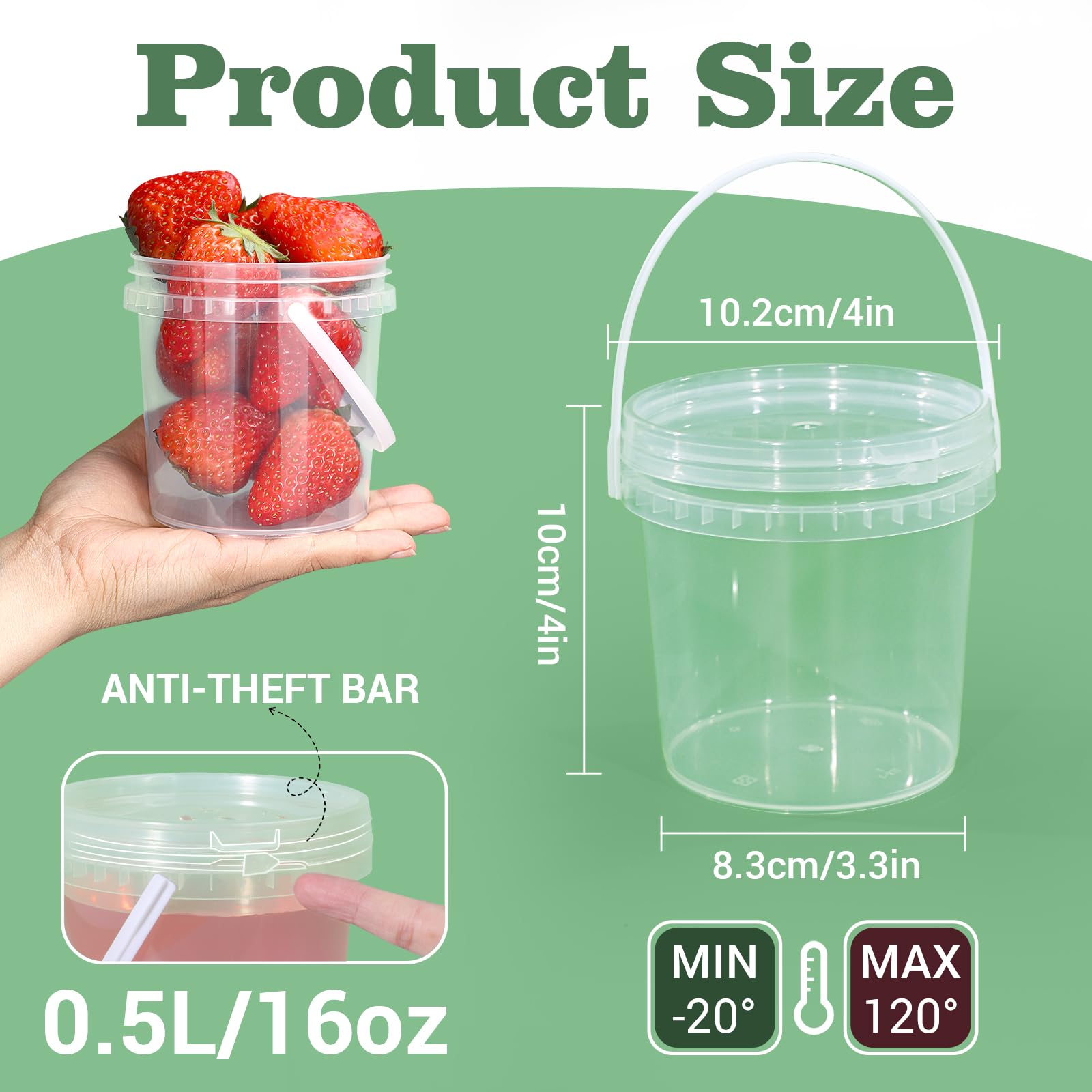 ASEVAT stackable freezer storage bucket saves space in your fridge.