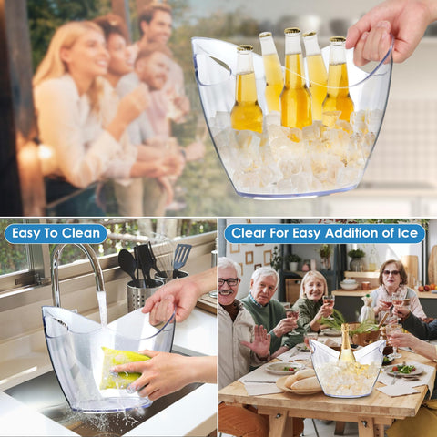 Asika bar ice bucket keeps beverages cold at cafes and events