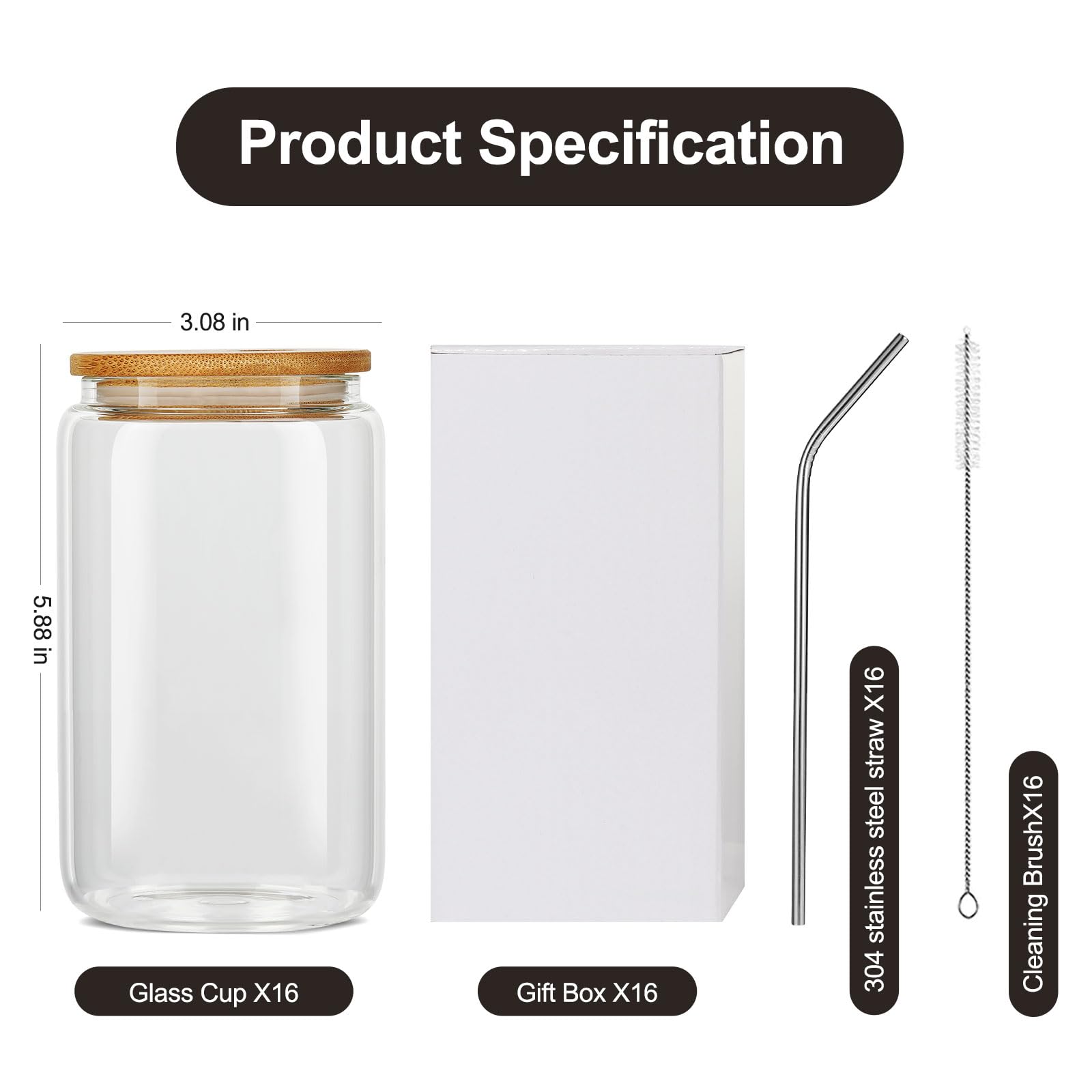 ASKIZ stainless steel straws included promote easy, eco-friendly sipping