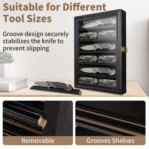 ASmileIndeep display case with tempered glass door for clear, durable viewing.