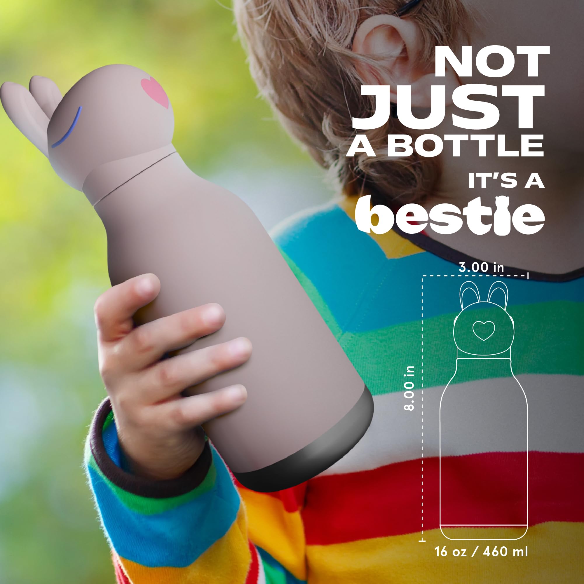 Asobu Bestie Bottle eco-friendly design; reusable hydration over disposable bottles.