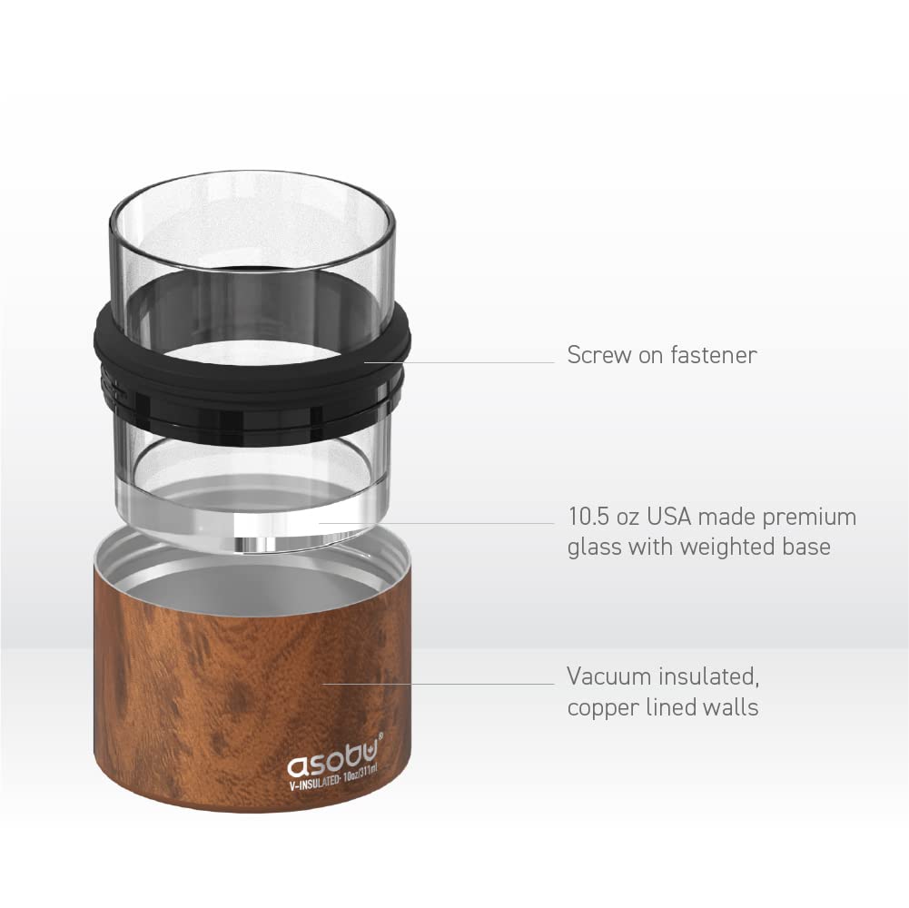 asobu BPA-free stainless steel sleeve ensures safe daily use.