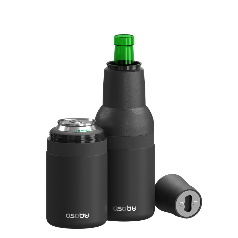 Asobu Frosty Beer Holder can keeps canned beer ice cold for hours on the beach