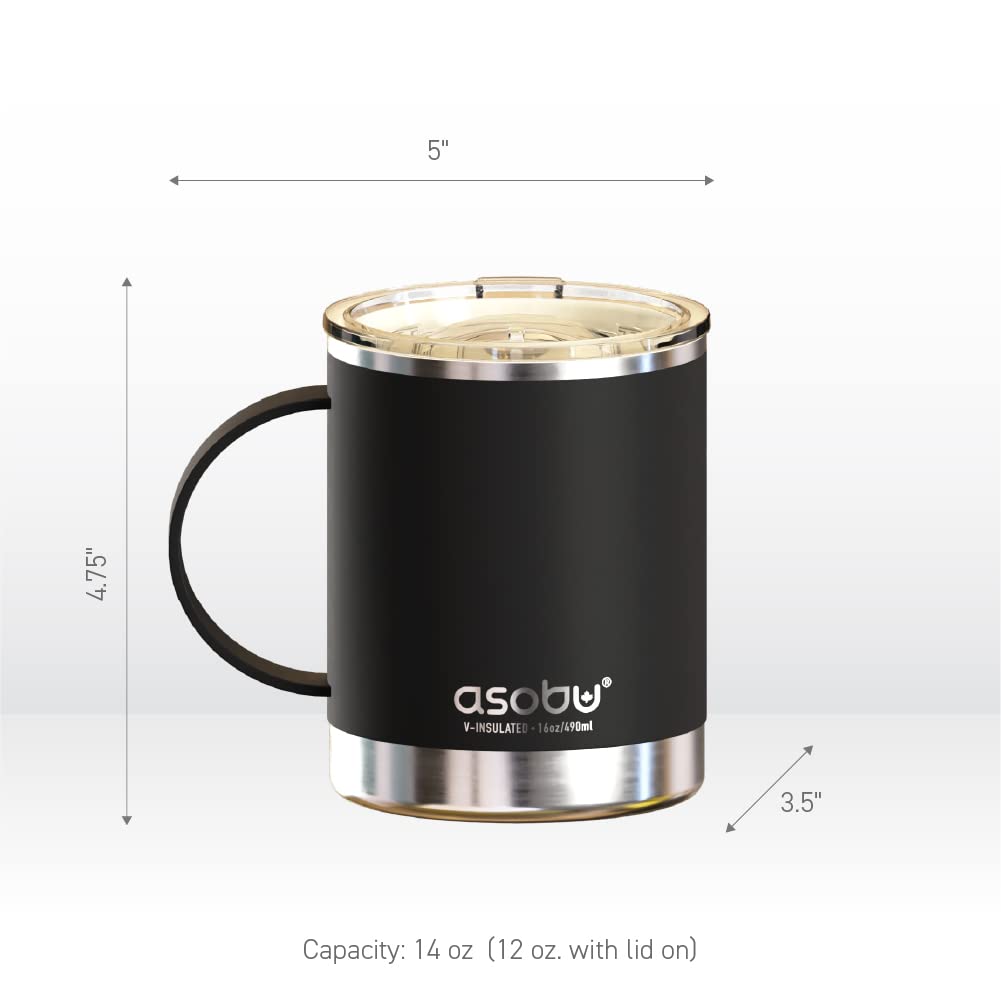 asobu Ultimate Ceramic Travel Mug matte exterior offers durable style