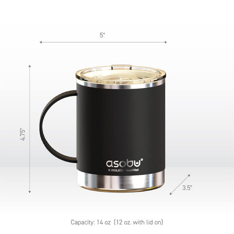 asobu Ultimate Ceramic Travel Mug matte exterior offers durable style