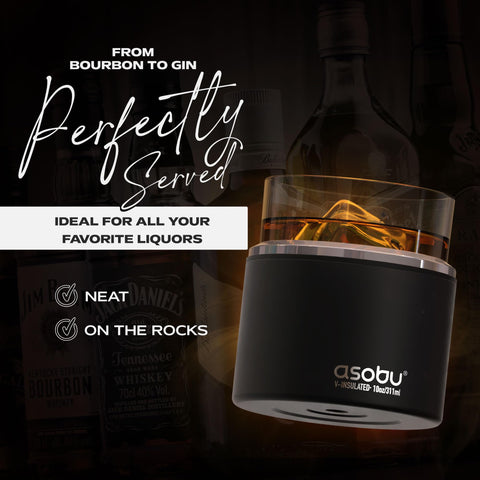 Asobu whiskey glass gift-ready presentation implies stylish practical upgrade