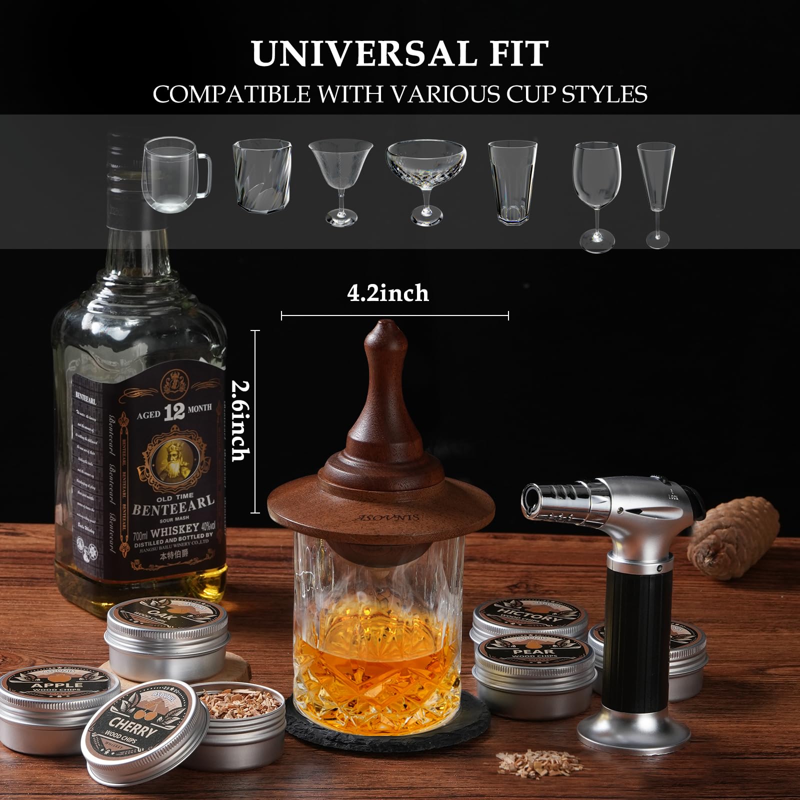Asovnis cocktail glasses duo for elegant tasting sessions.