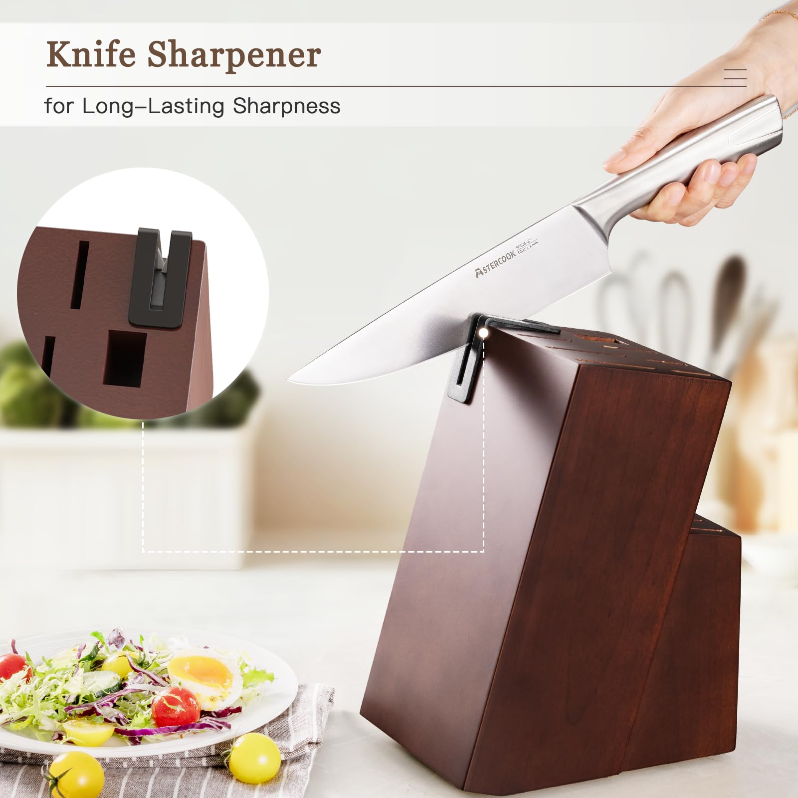 Astercook 3.5-inch paring knife ideal for peeling and trimming