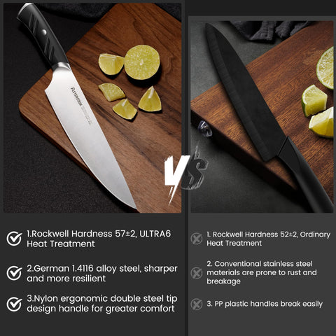Astercook 3.5 inch paring knife for detailed work and peeling