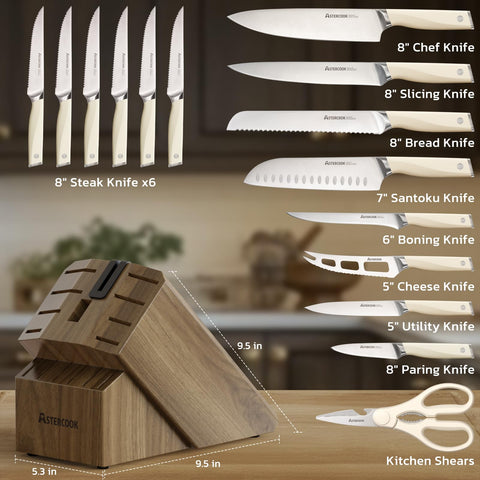 Astercook 5in utility knife for versatile prep tasks