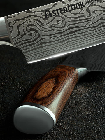 Astercook knife sharp edge close-up suitable for precise slicing