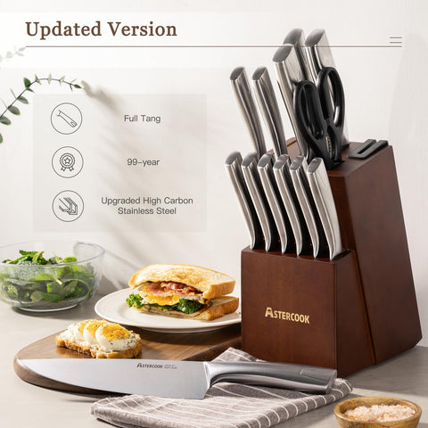 Astercook 8-inch chef knife provides precise prep for meats and vegetables