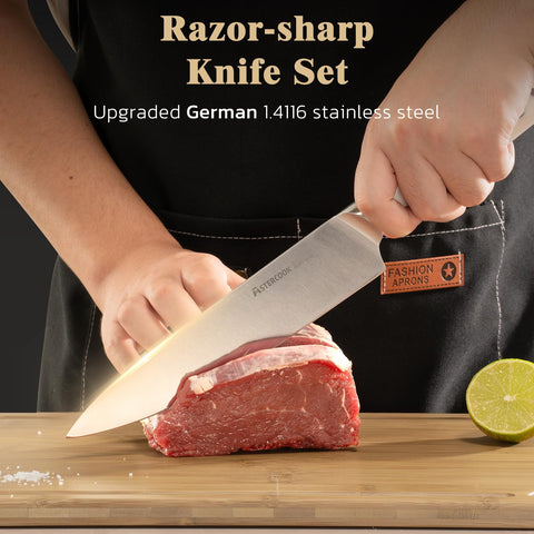 Astercook 8in serrated bread knife for crusty loaves